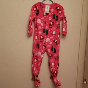 CARTER'S NWT 1 piece fleece pajamas